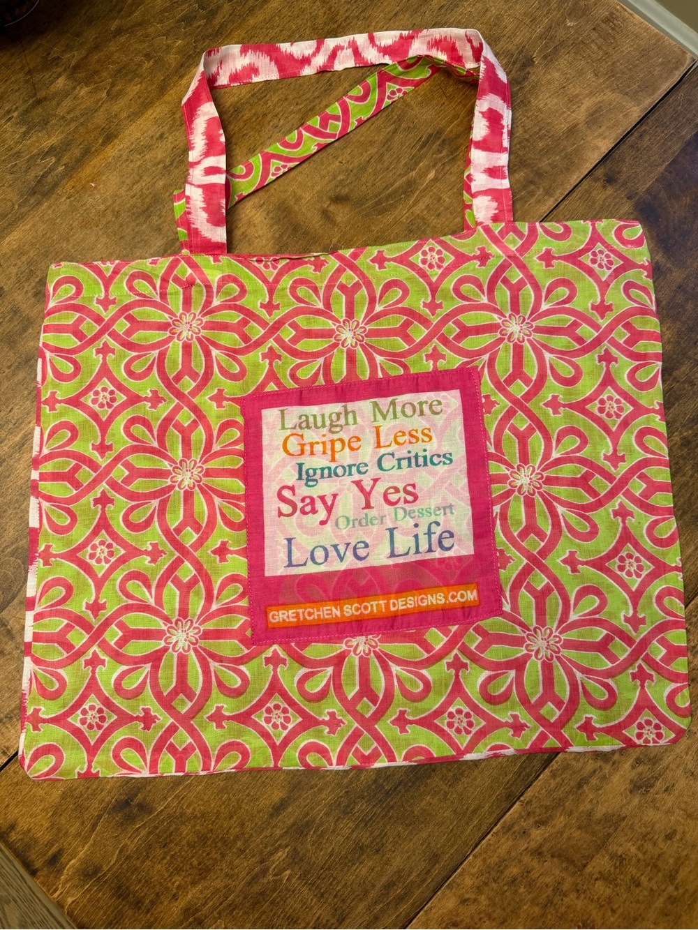 Gretchen Scott Designs Signature Fabric Shopping Tote